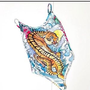 Topshop tiger bodysuit.